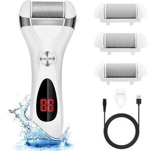 Electric Foot Callus Remover Kit, Elmchee Rechargeable Callous removers 3...